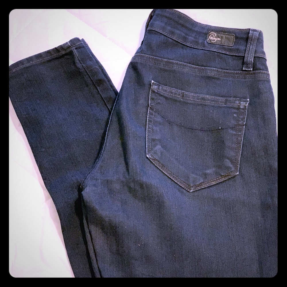 Paige skinny stretch jeans in dark wash